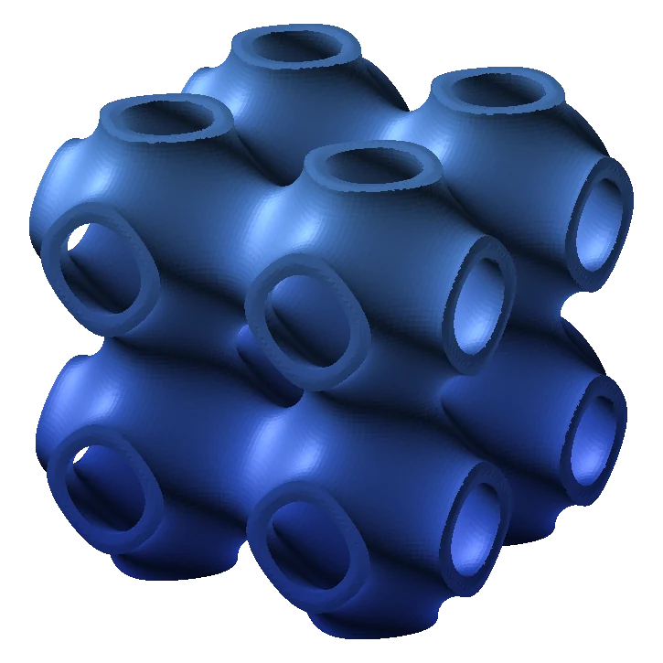 Schwarz-P sheet lattice